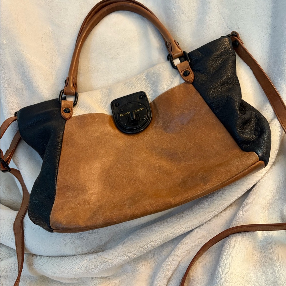 Elliott Lucca Black and Tan Bag